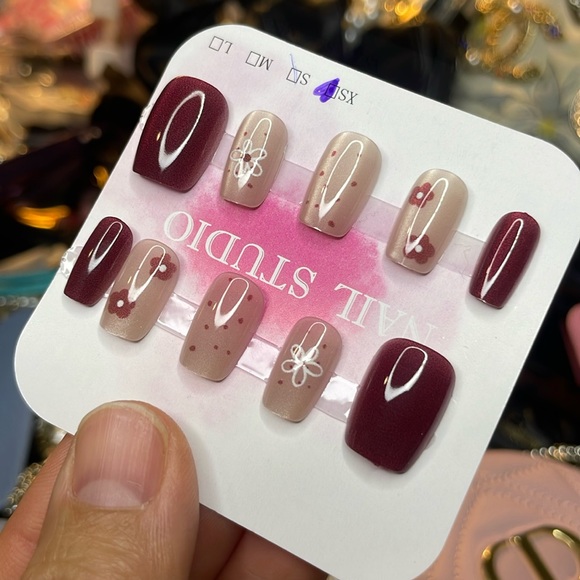 Other - XS Nail art press on nails custom made size small